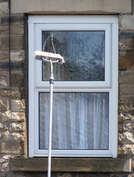 Exterior window cleaning